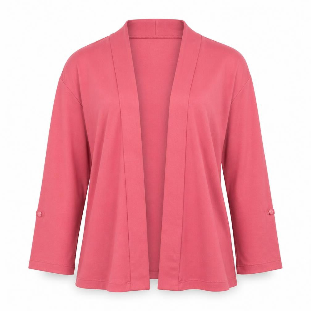 Poppy Womens Pink Size 14 Lightweight Open Cardigan