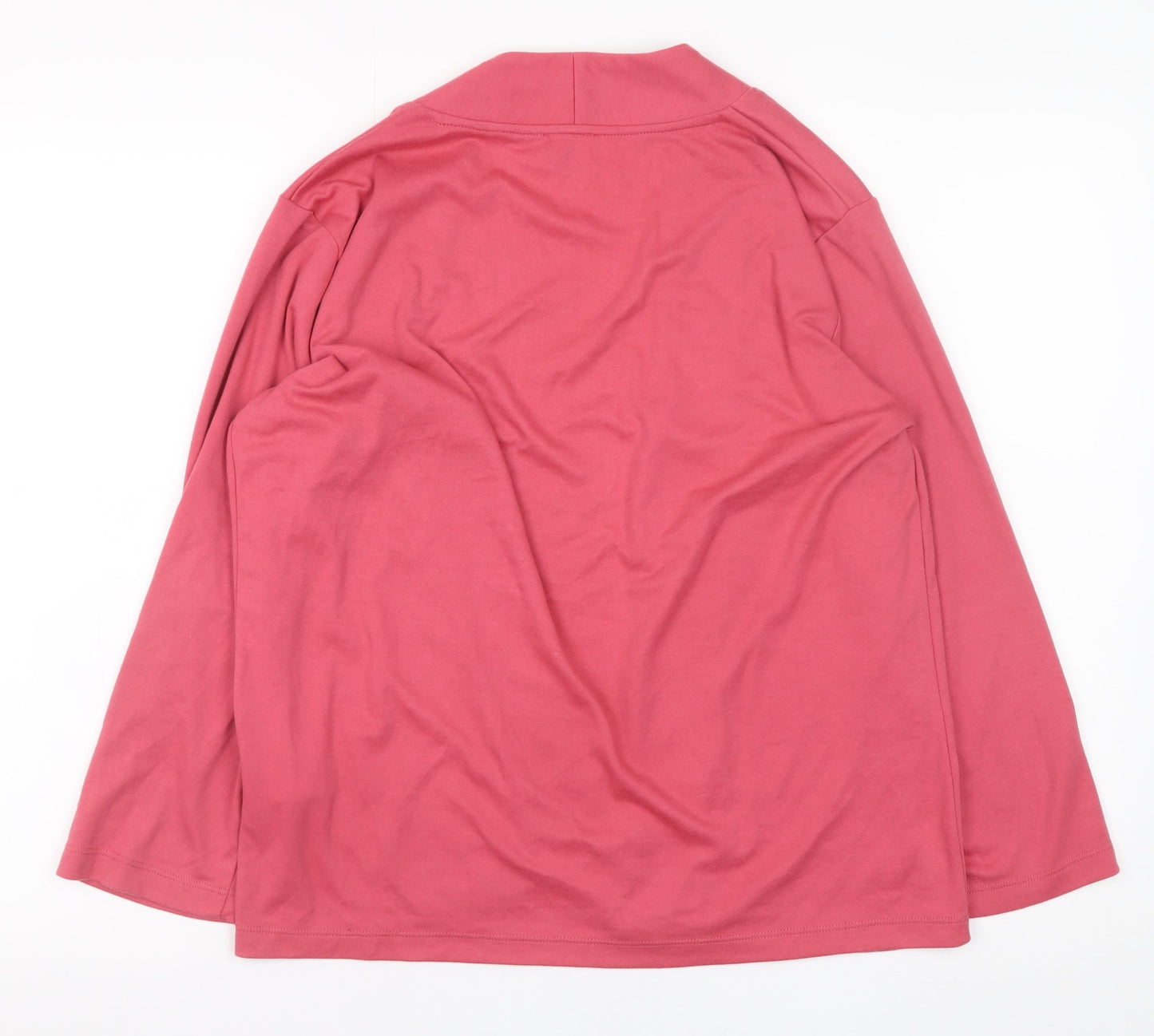 Poppy Womens Pink Size 14 Lightweight Open Cardigan