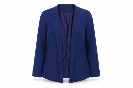 Atmosphere Women Blue Size 10 Tailored Open Front Blazer Jacket