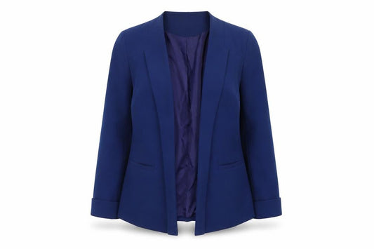 Atmosphere Women Blue Size 10 Tailored Open Front Blazer Jacket