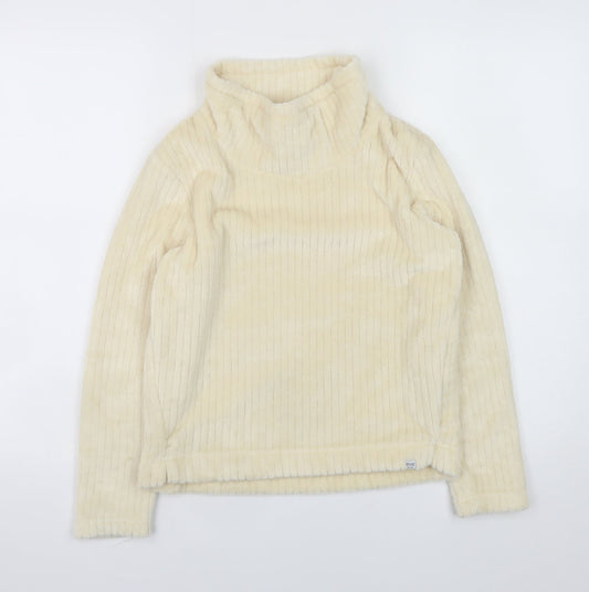 Regatta Girls Beige Fleece Roll Neck Pullover Sweatshirt 11-12 Years