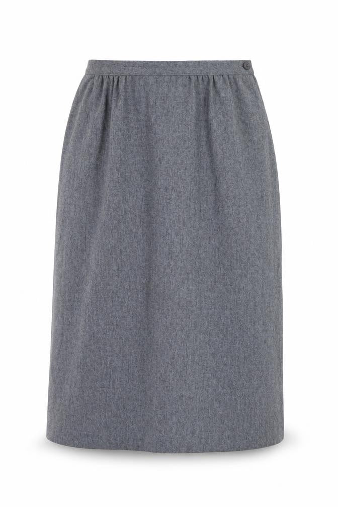 Pendleton Women's Grey Wool Midi Pencil Skirt Size 10 Vintage