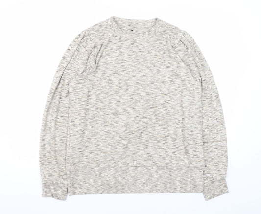 Next Men’s Beige Knit Crew Neck Pullover Sweatshirt L