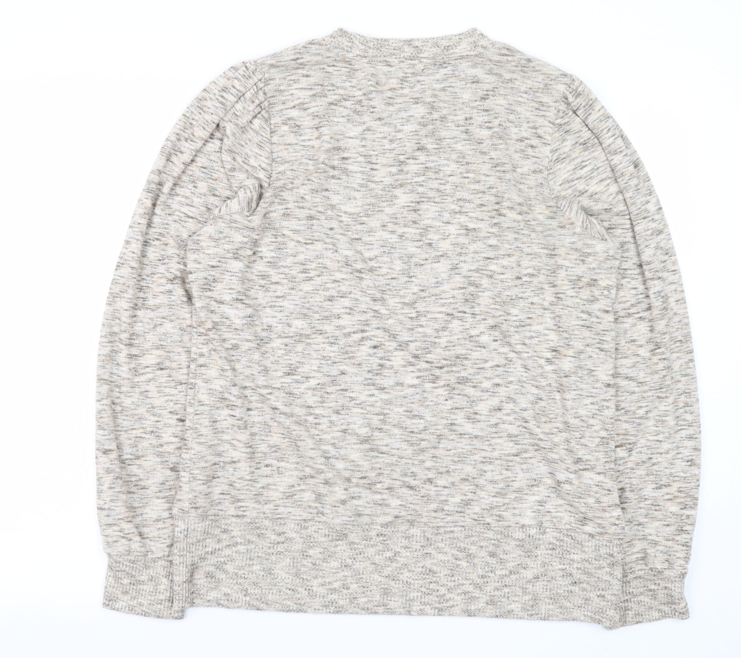 Next Men’s Beige Knit Crew Neck Pullover Sweatshirt L