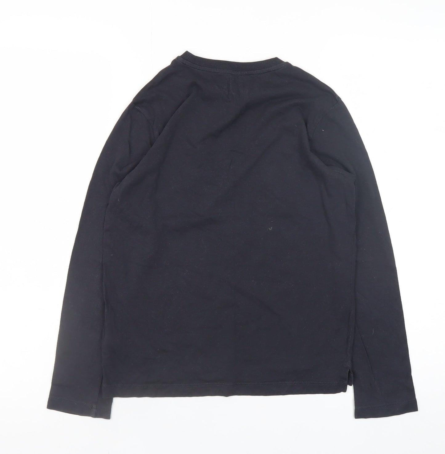Marks and Spencer Boys Black Long Sleeve Skate Graphic T-Shirt 10-11 Years