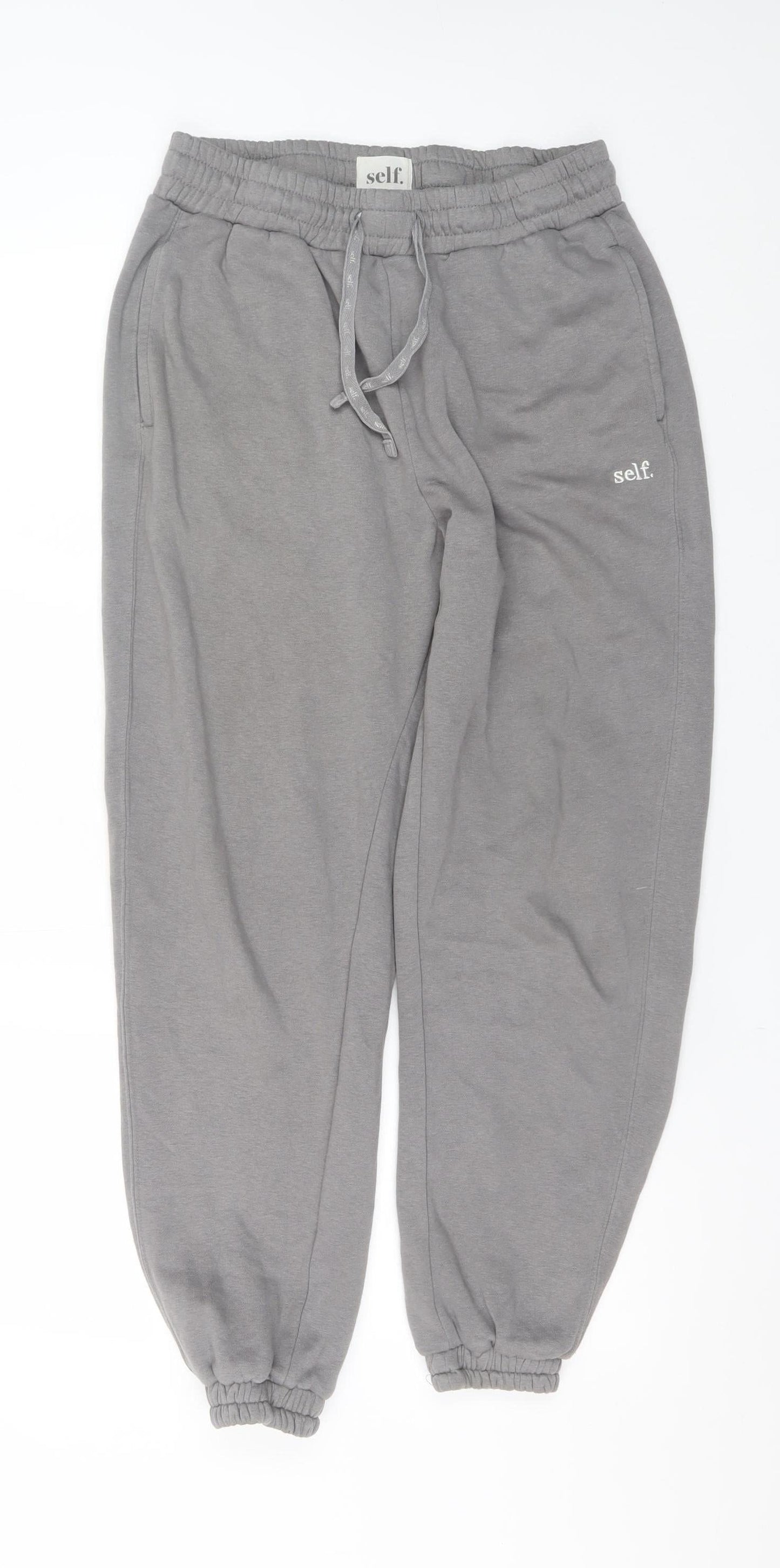 Next Men Grey Jogger Sweatpants Size S Regular Fit Elastic Waist