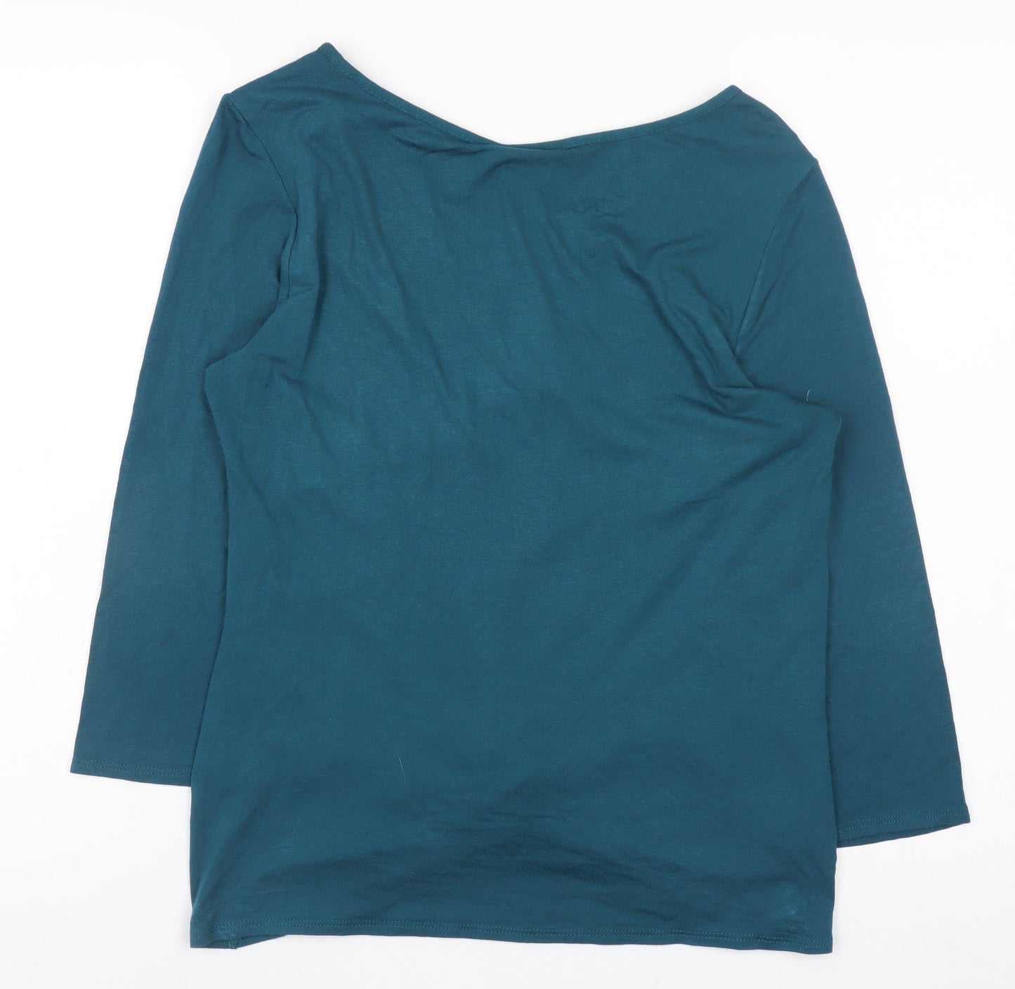 Wallis Women’s Green Jersey Knot Front Tunic Blouse Size 12