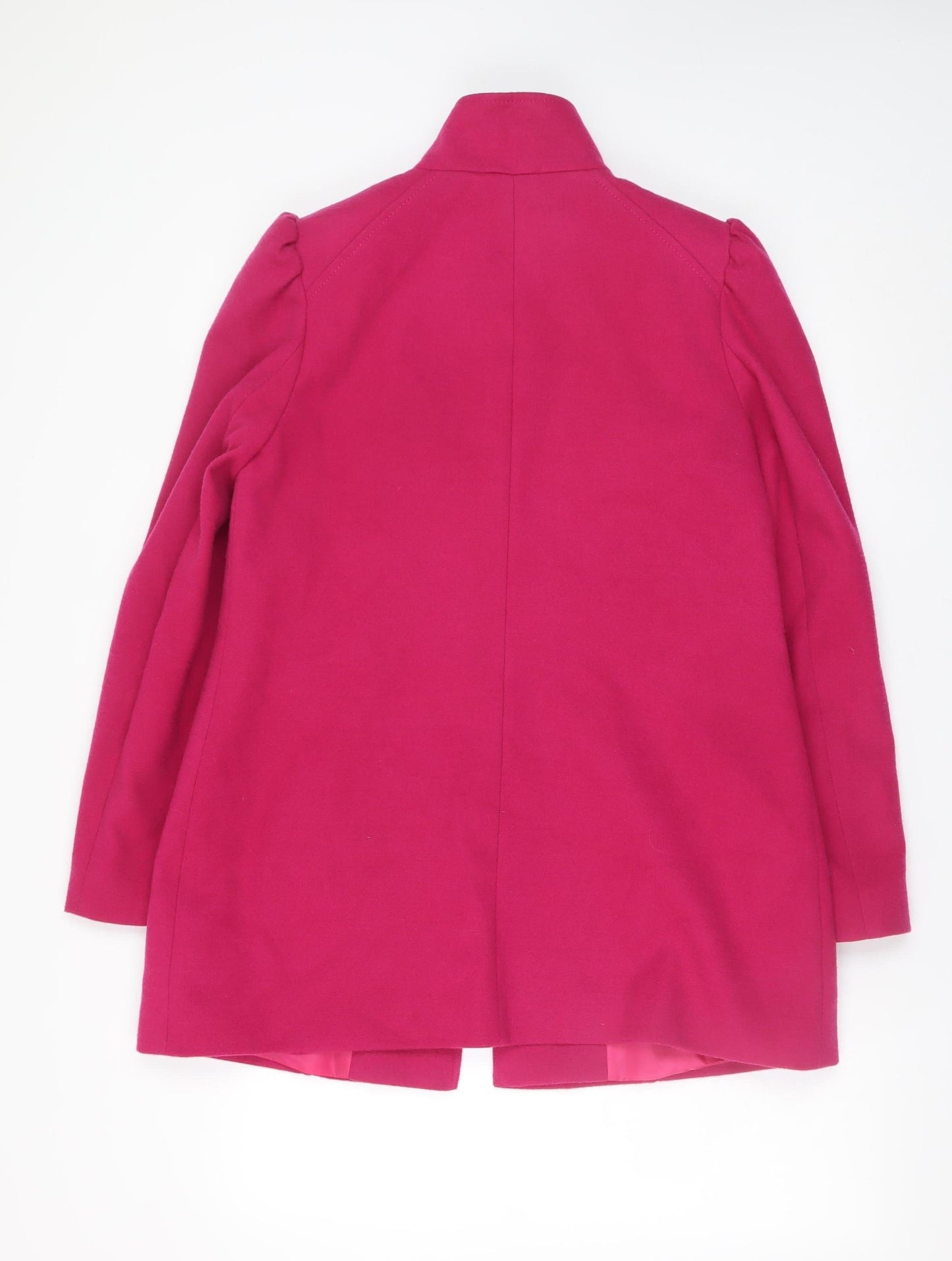 F&F Women’s Pink Button Overcoat Size 12 Lined Mid-Length Coat