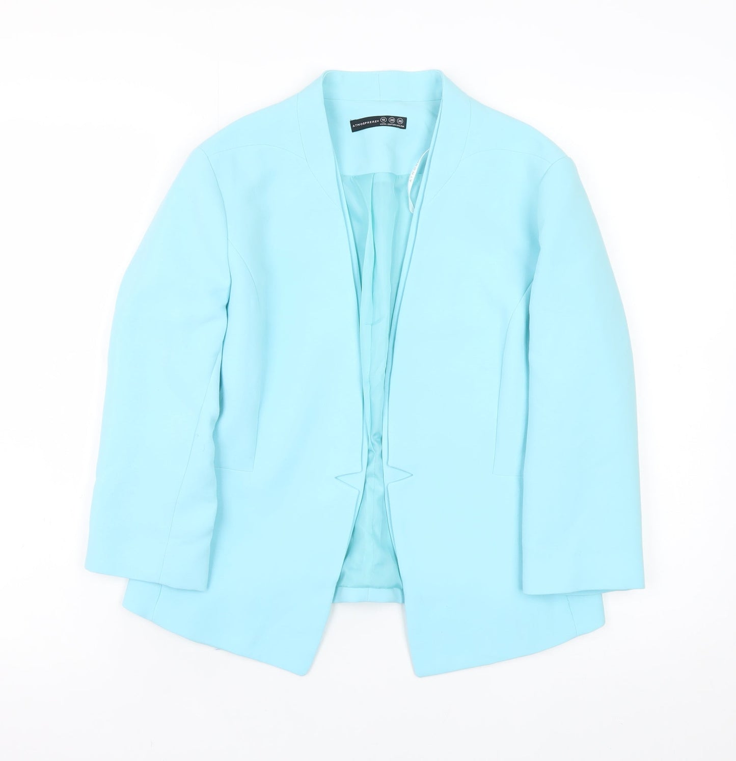 Atmosphere Women Blue Size 10 Tailored Shawl Collar Blazer
