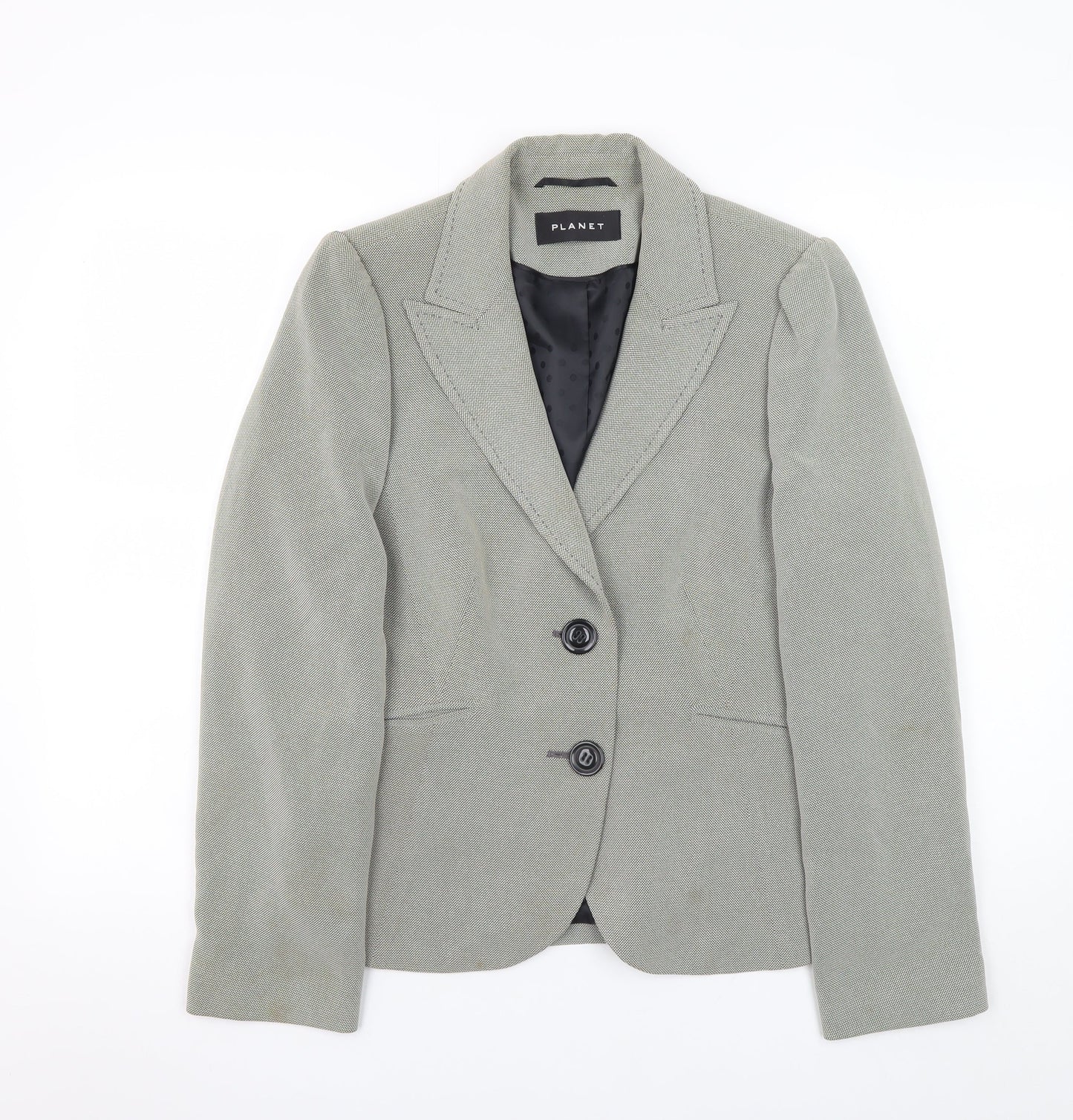 Planet Women Grey Tailored Single-Breasted Blazer Size 10