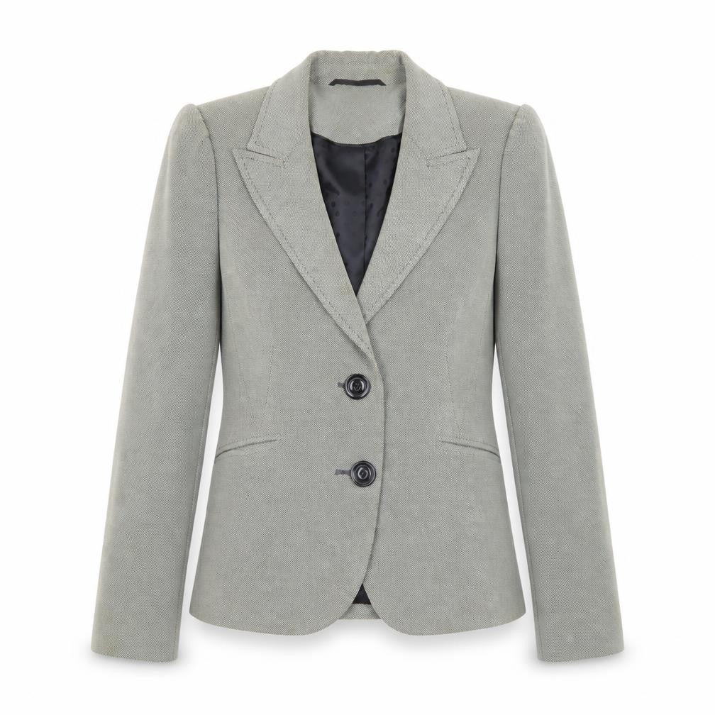Planet Women Grey Tailored Single-Breasted Blazer Size 10