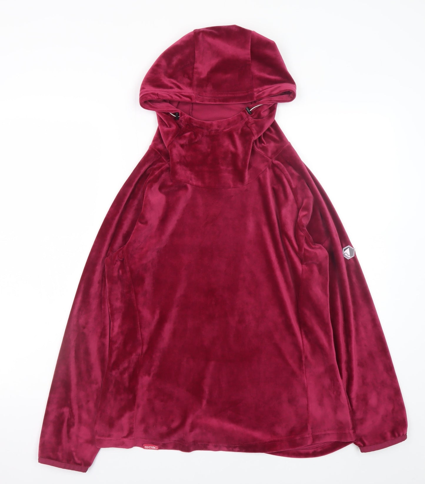 Regatta Great Outdoors Women's Burgundy Velour Hoodie UK 14
