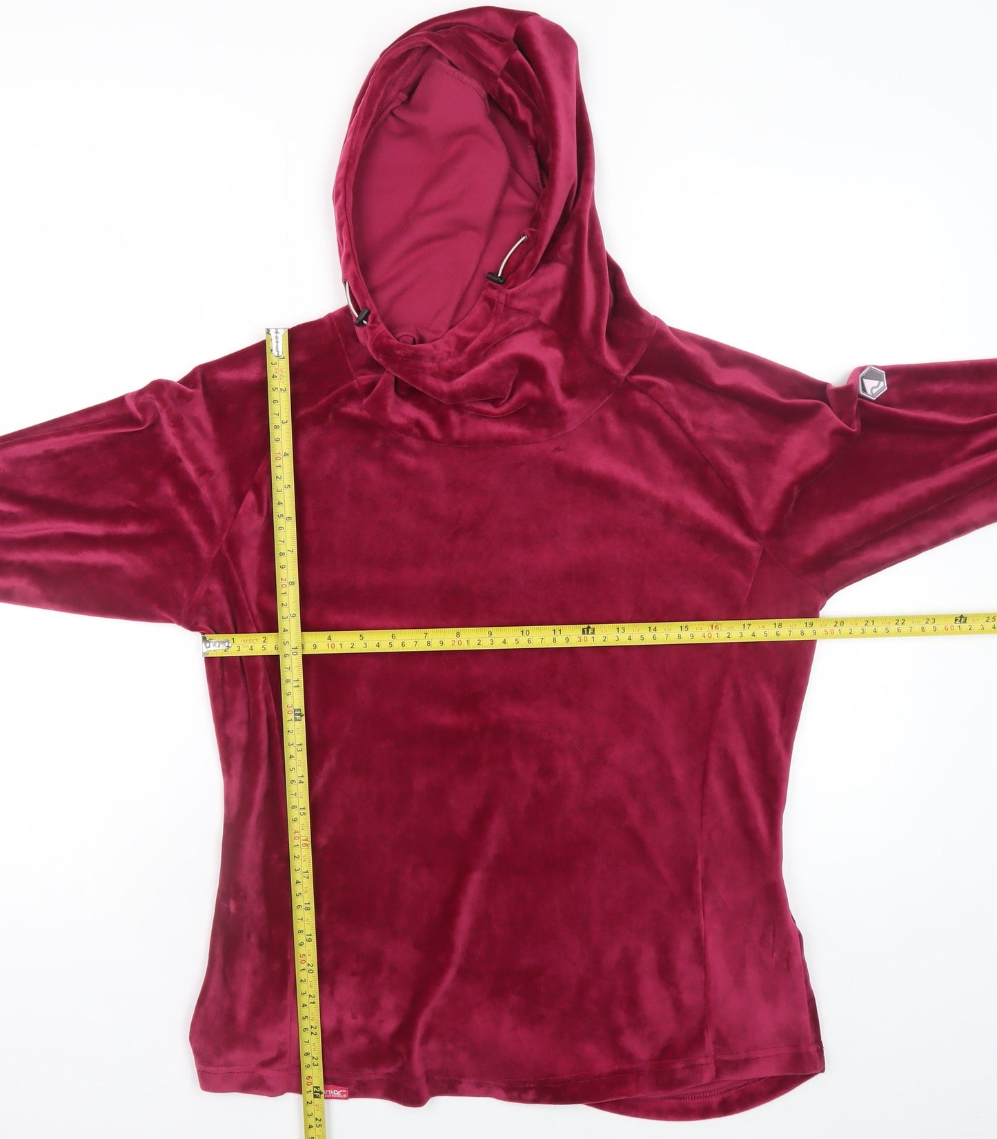 Regatta Great Outdoors Women's Burgundy Velour Hoodie UK 14