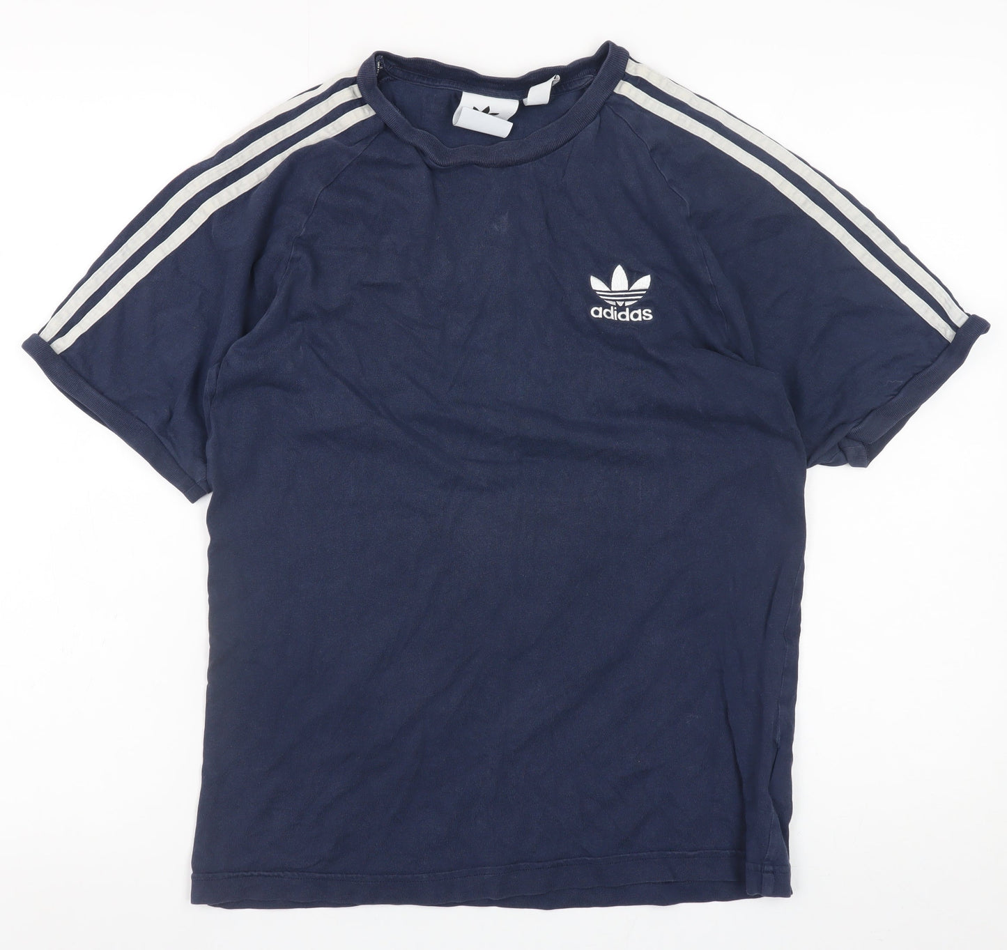 adidas Men's Blue Small Trefoil Short Sleeve T-Shirt