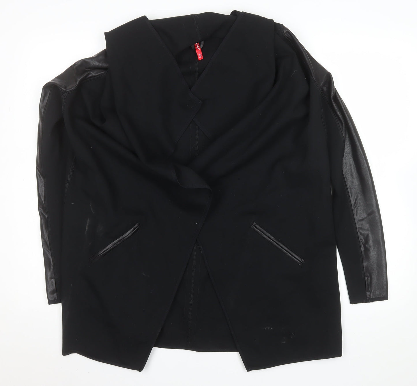 Spanx Womens Black Slim Fit Mid-Length Blazer Jacket Size 8