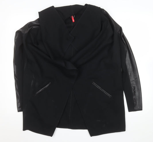 Spanx Womens Black Slim Fit Mid-Length Blazer Jacket Size 8