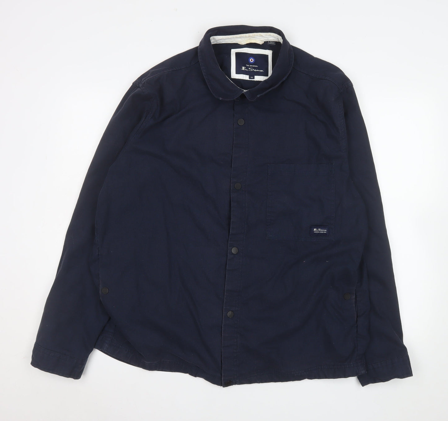 Ben Sherman Men's Blue 2XL Cotton Basic Jacket Casual Style