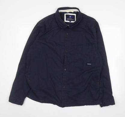 Ben Sherman Men's Blue 2XL Cotton Basic Jacket Casual Style
