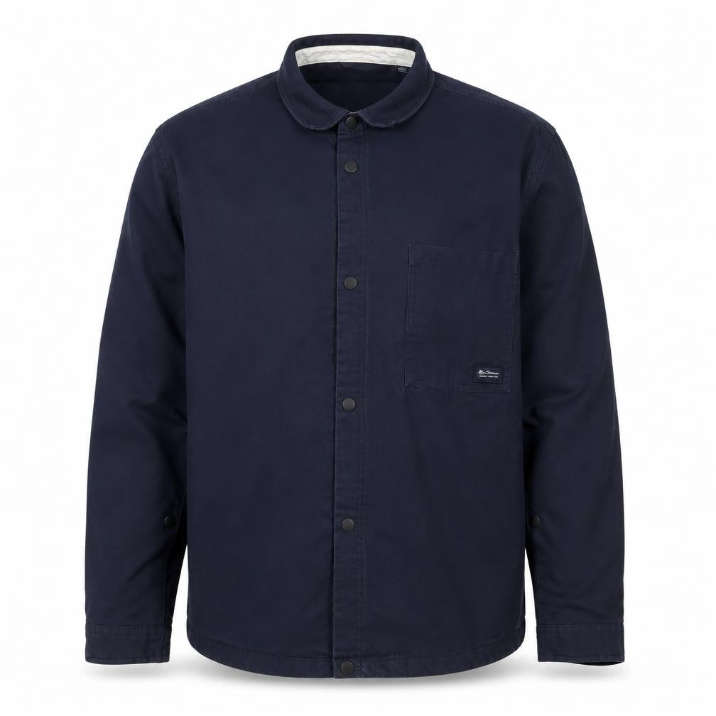 Ben Sherman Men's Blue 2XL Cotton Basic Jacket Casual Style