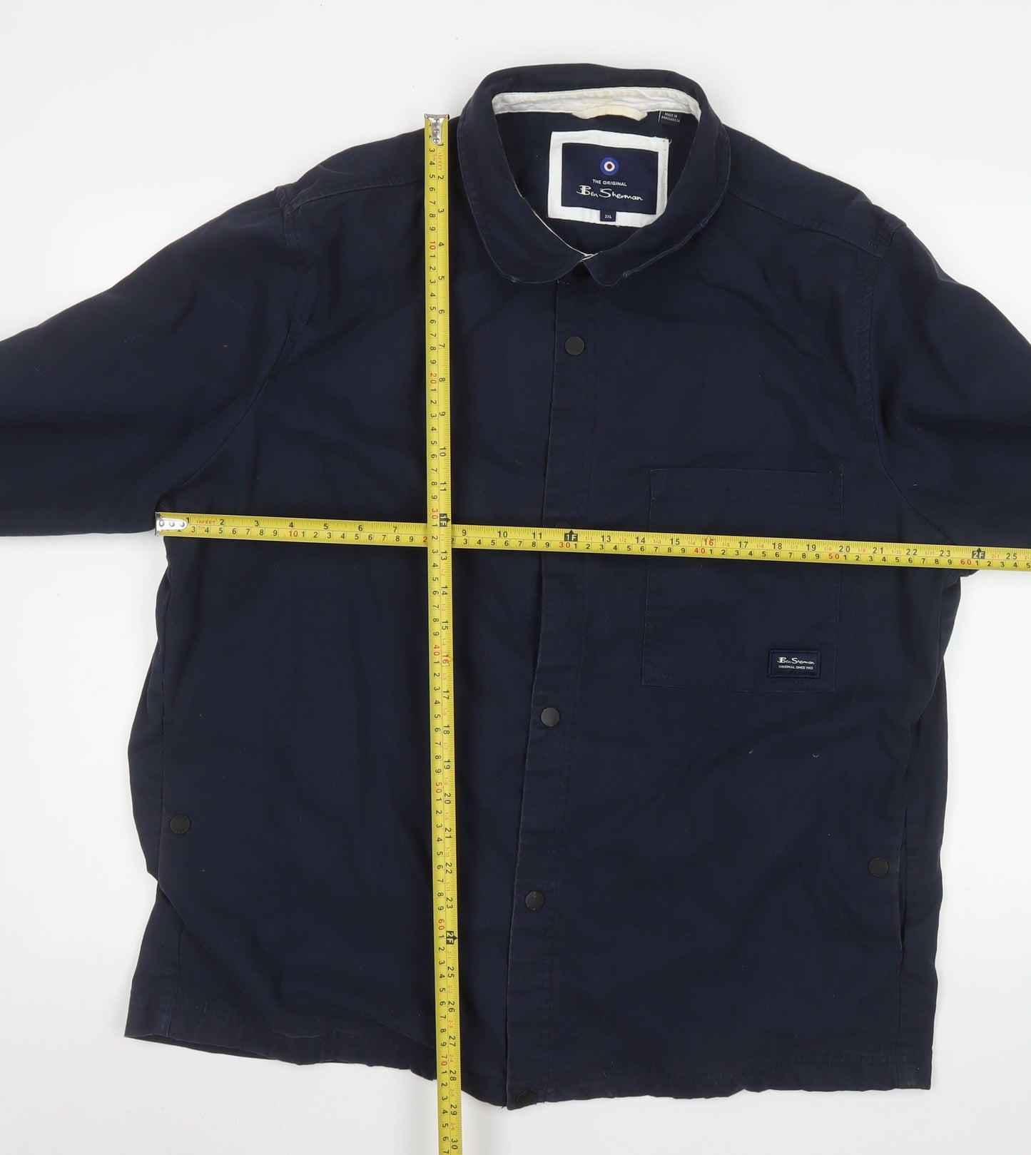 Ben Sherman Men's Blue 2XL Cotton Basic Jacket Casual Style