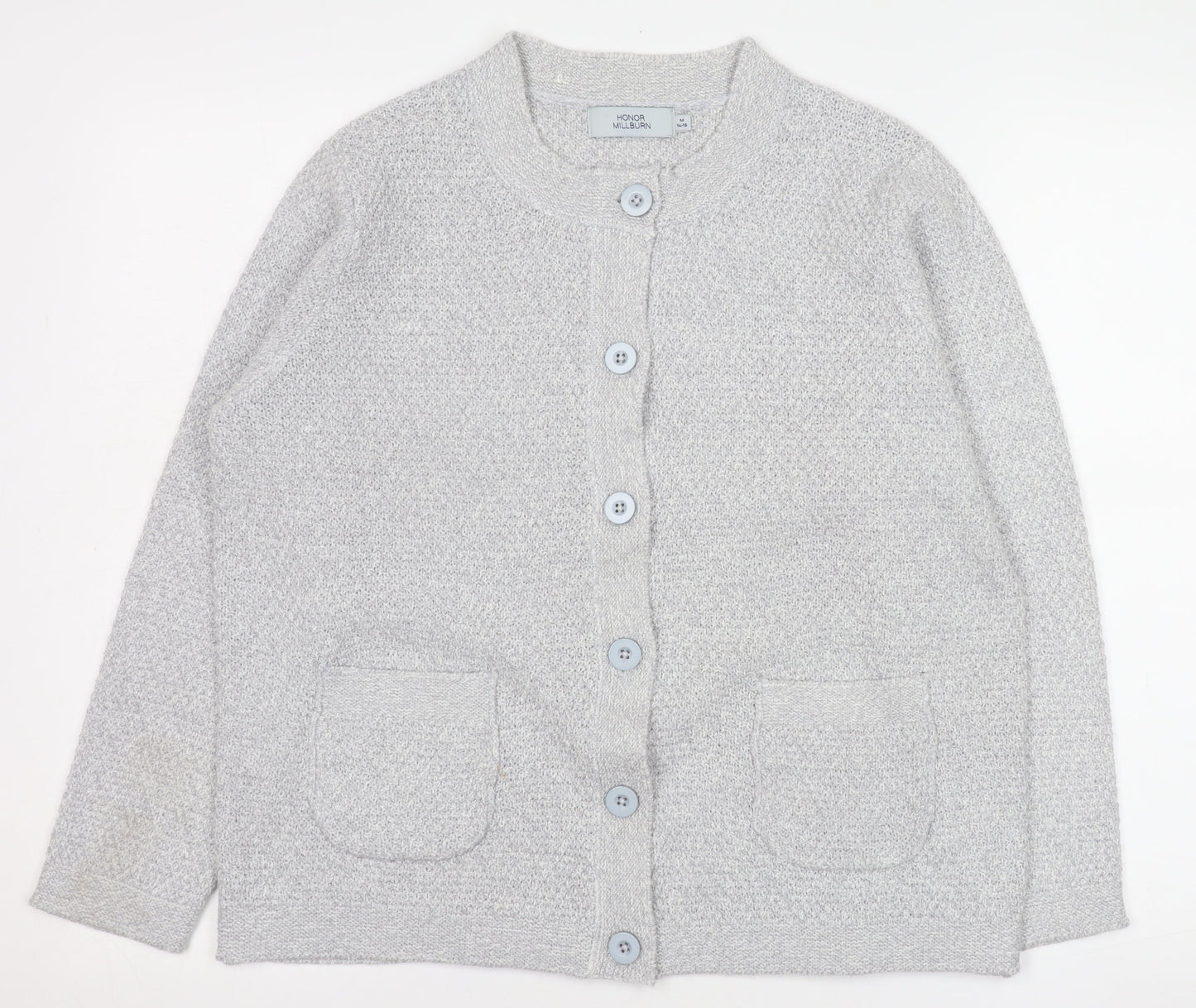 Honor Millburn Women Grey Button Knit Cardigan Size 14-16