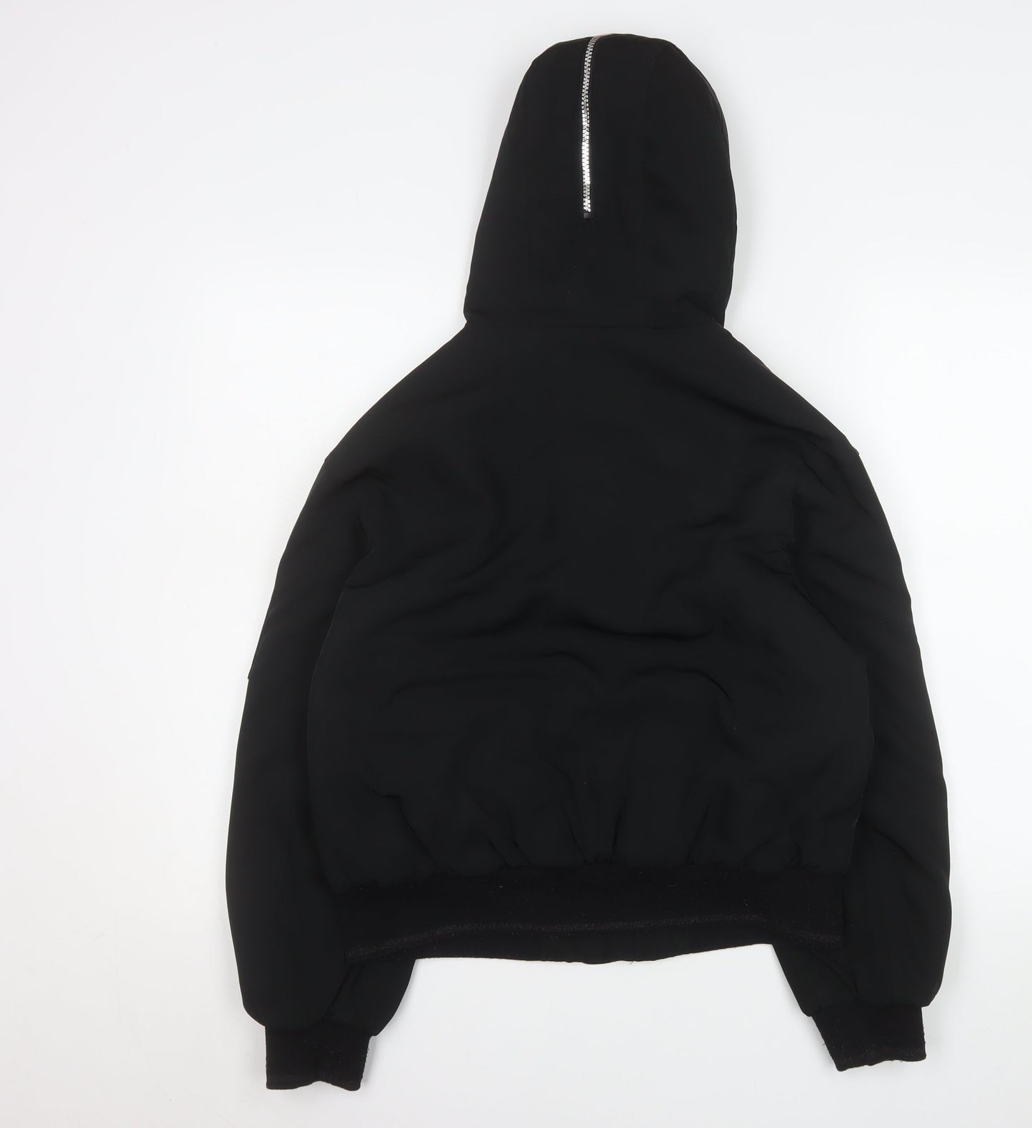 Marks and Spencer Girls Black Faux Fur Hooded Puffer Jacket 12-13 Years