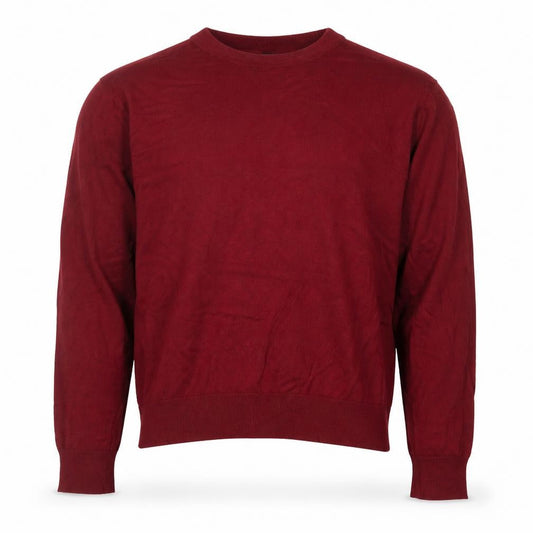 H&M Mens Red Crew Neck Pullover Jumper Size M