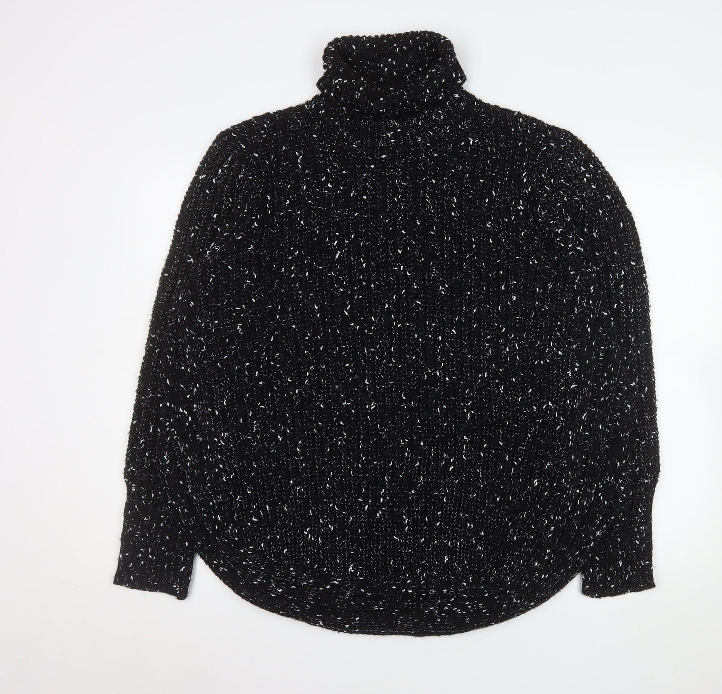 Stella Morgan Women’s Black Chunky Knit Roll Neck Jumper Size 16