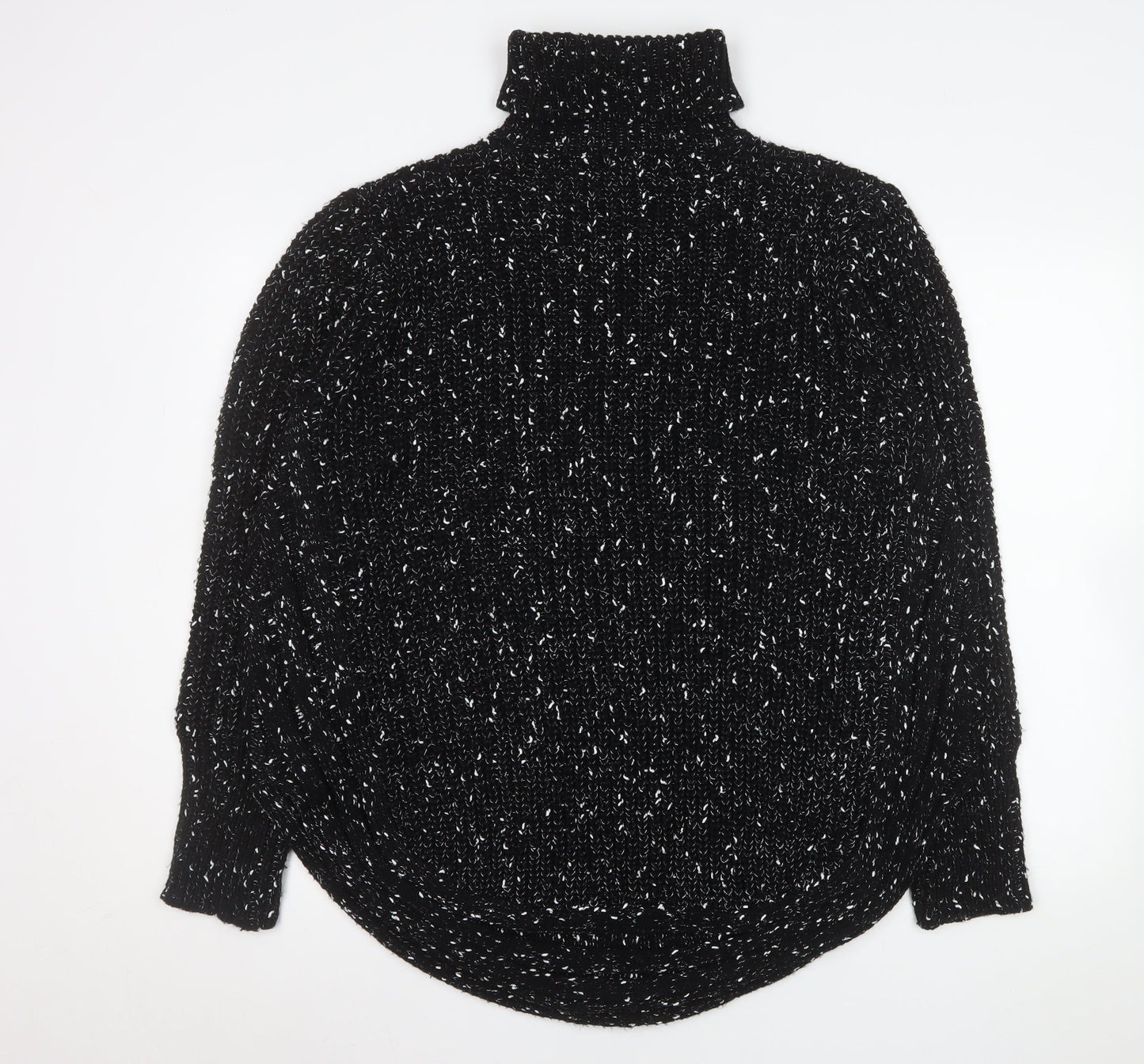 Stella Morgan Women’s Black Chunky Knit Roll Neck Jumper Size 16