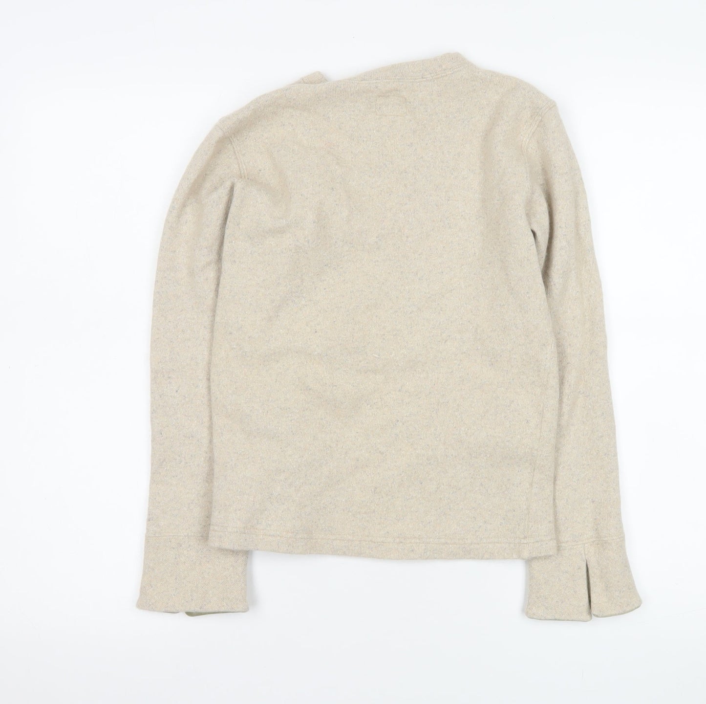 Armani Junior Beige Wool Crew Neck Pullover Jumper L Teens