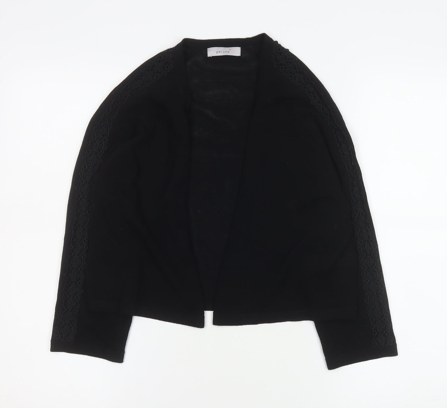 Marks and Spencer Women’s Black Lace Trim Cardigan Size 14