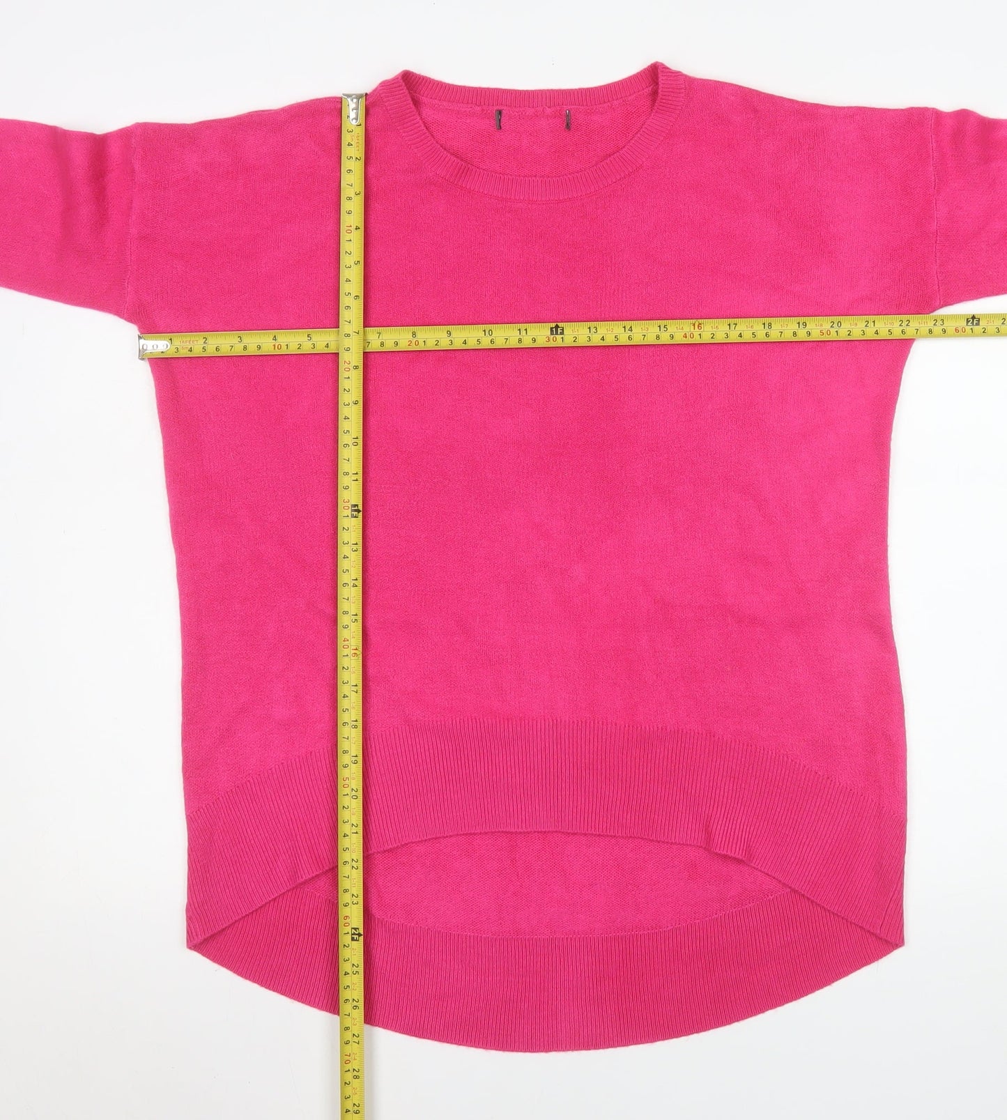 Primark Women’s Pink Crew Neck Long Sleeve Pullover Jumper Size 10/12