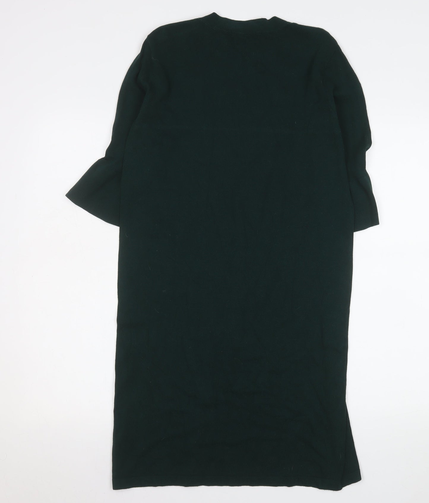 Tu Women Green Size 10 Shift Knit Knee Length Dress