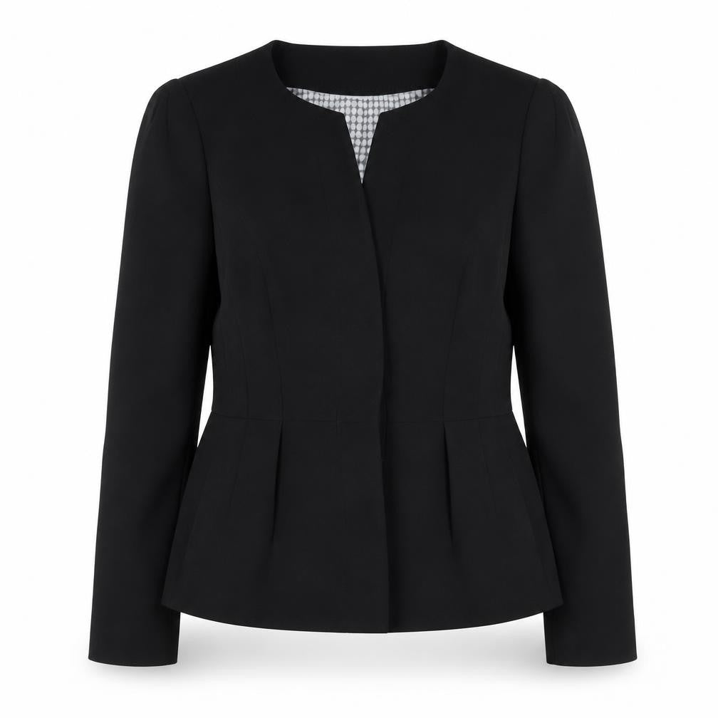 Next Women's Black Size 12 Regular Suit Jacket Polyester Lined Workwear