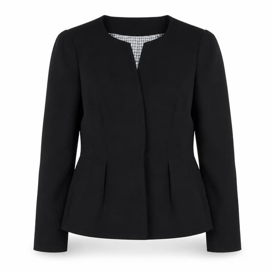 Next Women's Black Size 12 Regular Suit Jacket Polyester Lined Workwear