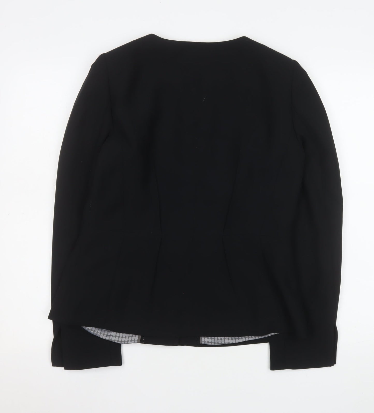 Next Women's Black Size 12 Regular Suit Jacket Polyester Lined Workwear