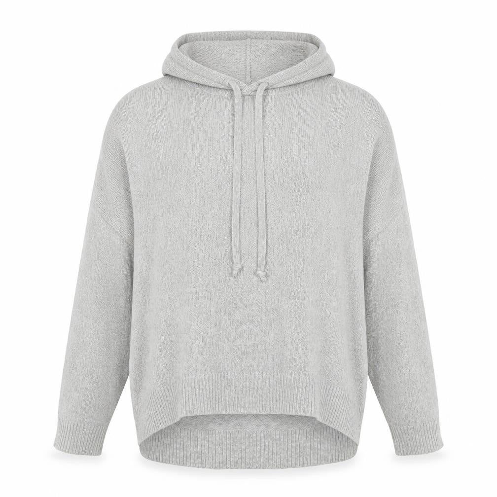 H&M L.O.G.G. Mens Grey Hooded Knit Pullover Jumper XS