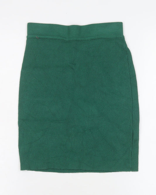 Sorelle UK Women’s Green Ribbed Knit Pencil Skirt Size S