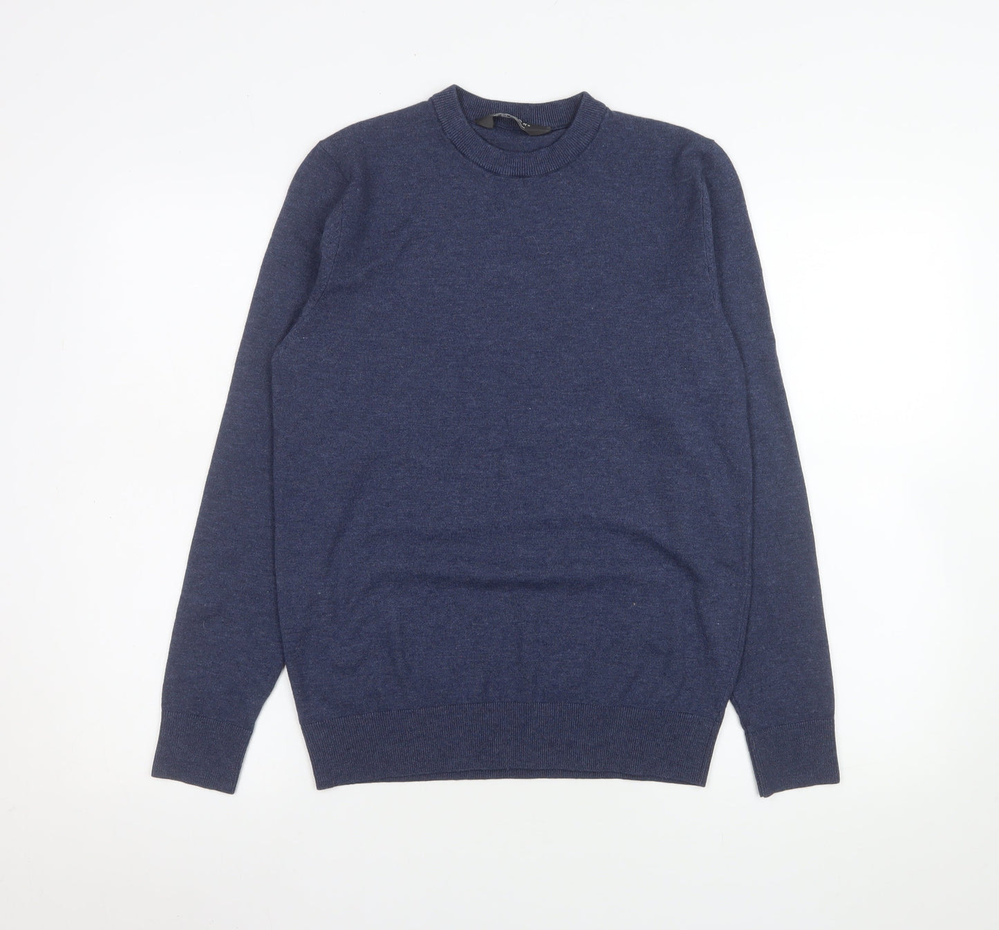 Primark Men's Blue Small Crew Neck Knit Jumper