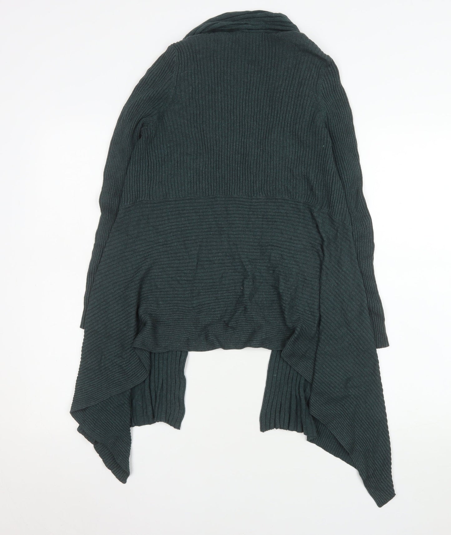 Marks and Spencer Women Forest Green Open Knit Long Sleeve Cardigan UK 12