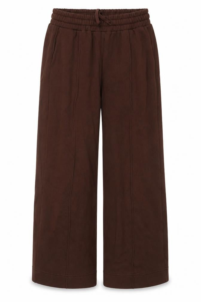 Ro&Zo Petite Women’s Brown Jersey Relaxed Tracksuit Sweatpants L