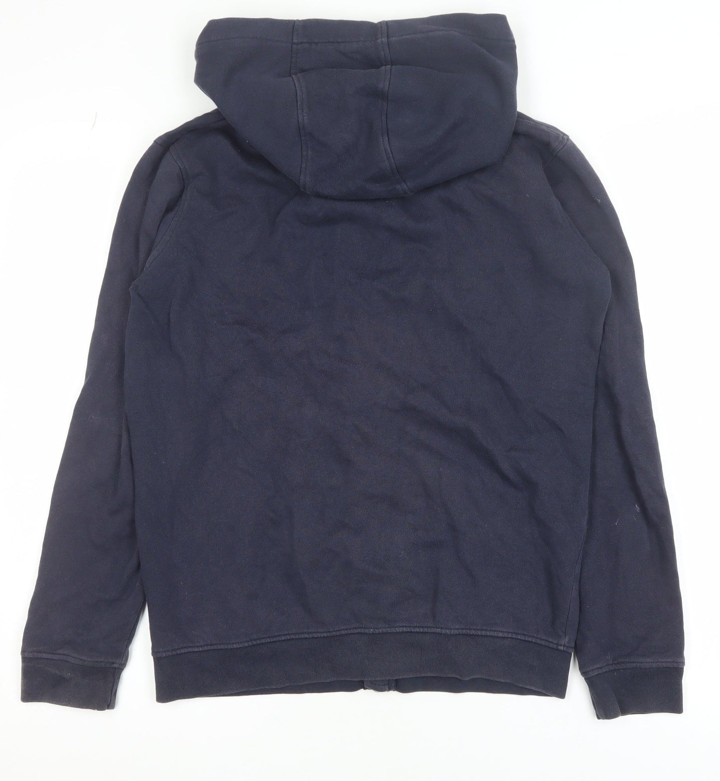 Lyle & Scott Junior Boys Navy Blue Full Zip Hoodie 14-15 Years Cotton Blend