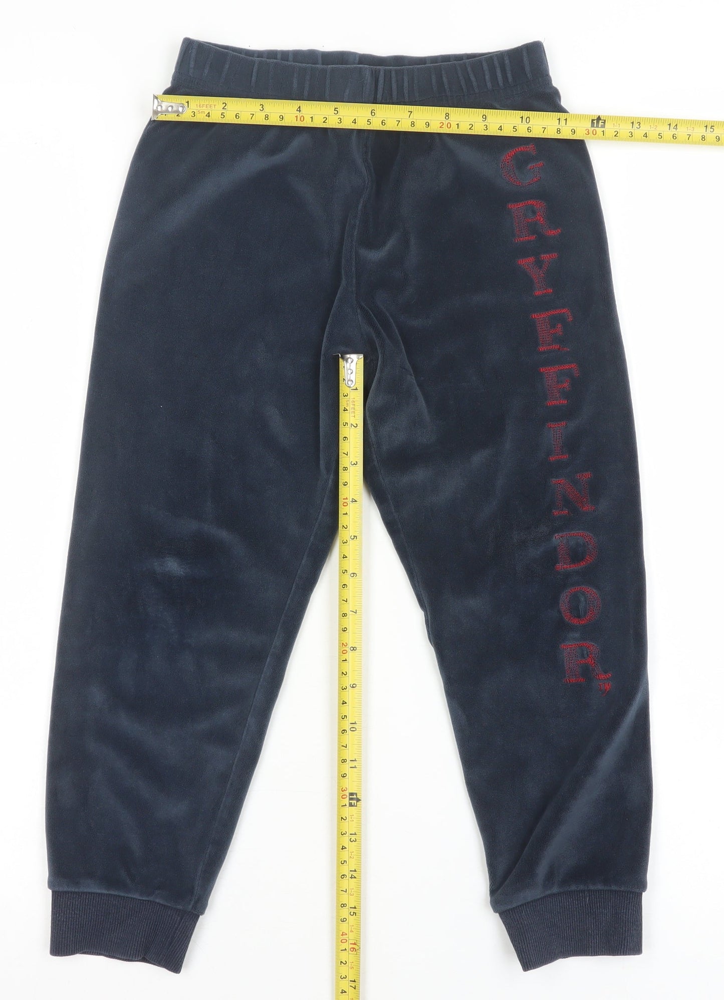 Marks and Spencer Boys Blue Gryffindor Velour Pyjama Pants 6-7 Years