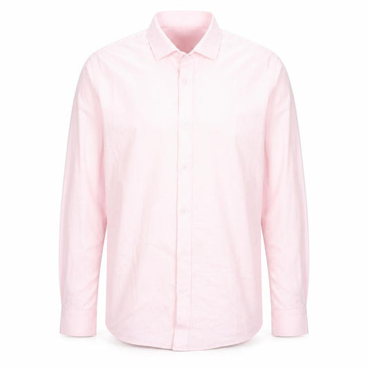 Primark Men's Pink 2XL Slim Fit Long Sleeve Formal Dress Shirt