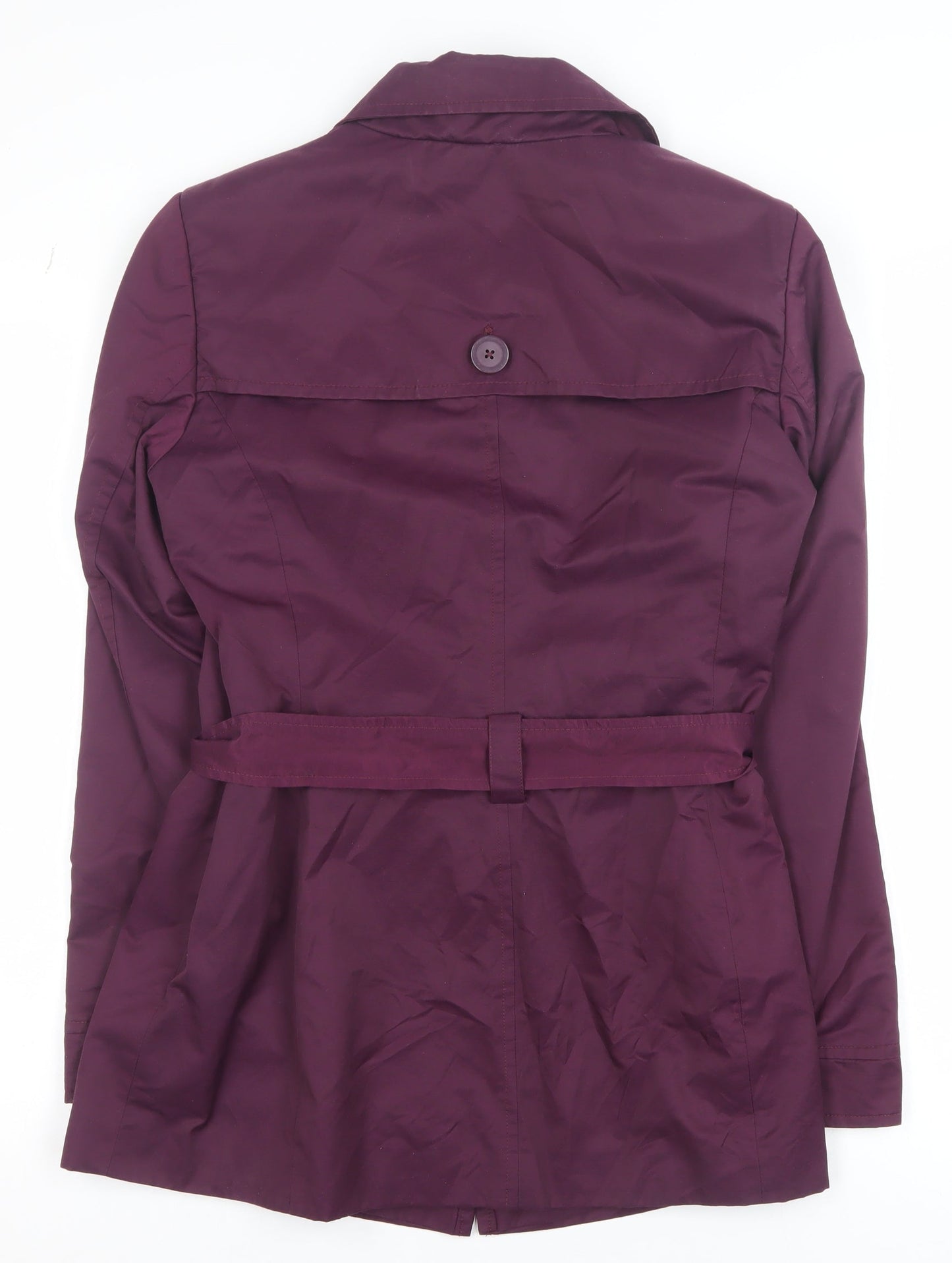 John Lewis Women's Purple Belted Trench Coat Size 12