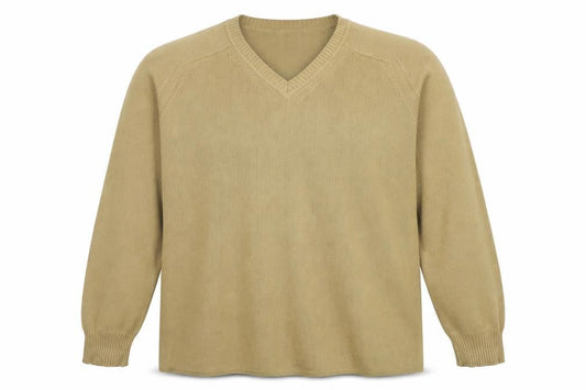 Gap Mens Beige XL Cotton V-Neck Knit Jumper