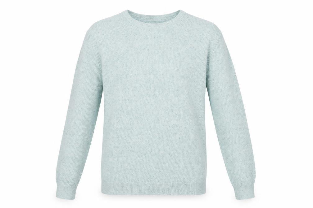 Marks & Spencer Men's Green Cotton Crew Neck Jumper L