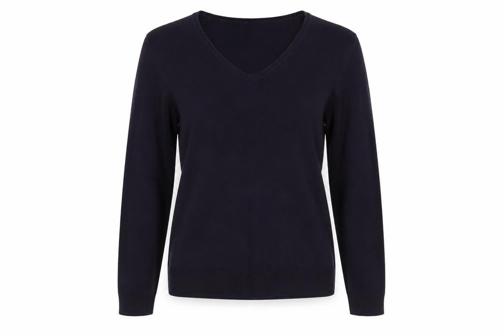 Marks & Spencer Women’s Purple V-Neck Acrylic Jumper UK 14