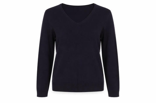 Marks & Spencer Women’s Purple V-Neck Acrylic Jumper UK 14