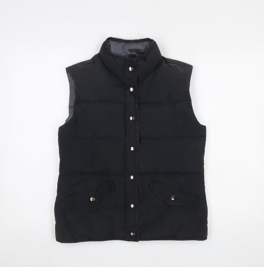 United Colors of Benetton Women's Black Puffer Waistcoat S
